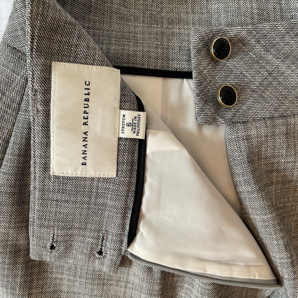 Banana Republic Stretch Pencil Skirt Light Gray Career Work Date - Picture 6 of 6